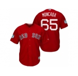 Men's Boston Red Sox #65 Yoan Moncada 2017 Spring Training Cool Base Stitched MLB Jersey