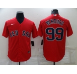 Men's Boston Red Sox #99 Alex Verdugo Red New Cool Base Stitched Nike Jersey