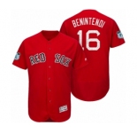 Men's Boston Red Sox Andrew Benintendi #16 Scarlet 2017 Spring Training Flex Base Jersey