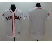 Men's Boston Red Sox Blank Majestic White Fashion Stars & Stripes Flex Base Jersey