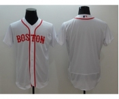 Men's Boston Red Sox Blank Majestic White Flexbase Authentic Collection Alternate Team Jersey