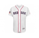 Men's Boston Red Sox Blank White Stitched 2016 Fashion Stars & Stripes Flex Base Baseball Jersey