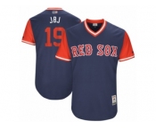 Men's Boston Red Sox Jackie Bradley Jr. #19 JBJ Majestic Navy 2017 Players Weekend Authentic Jersey