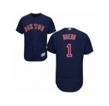 Men's Majestic Boston Red Sox #1 Bobby Doerr Navy Blue Flexbase Authentic Collection MLB Jersey