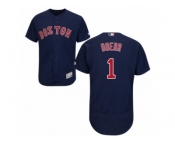 Men's Majestic Boston Red Sox #1 Bobby Doerr Navy Blue Flexbase Authentic Collection MLB Jersey