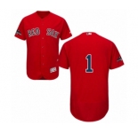 Men's Majestic Boston Red Sox #1 Bobby Doerr Red Alternate Flex Base Authentic Collection 2018 World Series Champions MLB Jersey