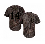 Men's Majestic Boston Red Sox #14 Jim Rice Authentic Camo Realtree Collection Flex Base 2018 World Series Champions MLB Jersey
