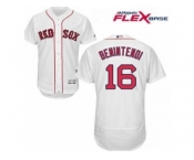 Men's Majestic Boston Red Sox #16 Andrew Benintendi White Flexbase Authentic Collection MLB Jersey