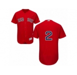 Men's Majestic Boston Red Sox #2 Xander Bogaerts Red Flexbase Authentic Collection MLB Jersey
