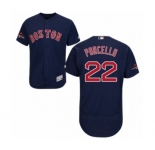 Men's Majestic Boston Red Sox #22 Rick Porcello Navy Blue Alternate Flex Base Authentic Collection 2018 World Series Champions MLB Jersey