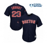 Men's Majestic Boston Red Sox #23 Blake Swihart Replica Navy Blue Alternate Road Cool Base 2018 World Series Champions MLB Jersey