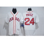 Men's Majestic Boston Red Sox #24 David Price White Flexbase Authentic Collection MLB Jersey