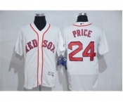 Men's Majestic Boston Red Sox #24 David Price White Flexbase Authentic Collection MLB Jersey
