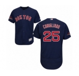 Men's Majestic Boston Red Sox #25 Tony Conigliaro Navy Blue Alternate Flex Base Authentic Collection 2018 World Series Champions MLB Jersey