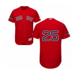 Men's Majestic Boston Red Sox #25 Tony Conigliaro Red Alternate Flex Base Authentic Collection 2018 World Series Champions MLB Jersey