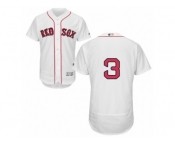 Men's Majestic Boston Red Sox #3 Babe Ruth White Flexbase Authentic Collection MLB Jersey