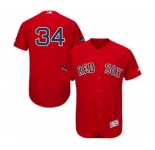 Men's Majestic Boston Red Sox #34 David Ortiz Red Alternate Flex Base Authentic Collection 2018 World Series Champions MLB Jersey