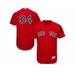 Men's Majestic Boston Red Sox #34 David Ortiz Red Flexbase Authentic Collection MLB Jersey
