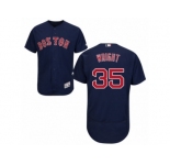 Men's Majestic Boston Red Sox #35 Steven Wright Navy Blue Flexbase Authentic Collection MLB Jersey