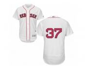 Men's Majestic Boston Red Sox #37 Bill Lee White Flexbase Authentic Collection MLB Jersey