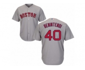 Men's Majestic Boston Red Sox #40 Andrew Benintendi Replica Grey Road Cool Base MLB Jersey