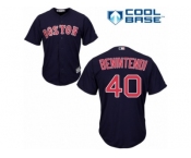 Men's Majestic Boston Red Sox #40 Andrew Benintendi Replica Navy Blue Alternate Road Cool Base MLB Jersey