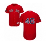 Men's Majestic Boston Red Sox #46 Craig Kimbrel Red Alternate Flex Base Authentic Collection 2018 World Series Champions MLB Jersey