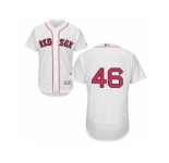 Men's Majestic Boston Red Sox #46 Craig Kimbrel White Flexbase Authentic Collection MLB Jersey