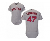 Men's Majestic Boston Red Sox #47 Tyler Thornburg Grey Flexbase Authentic Collection MLB Jersey