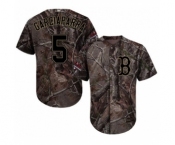 Men's Majestic Boston Red Sox #5 Nomar Garciaparra Authentic Camo Realtree Collection Flex Base 2018 World Series Champions MLB Jersey