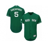 Men's Majestic Boston Red Sox #5 Nomar Garciaparra Green Celtic Flexbase Authentic Collection MLB Jersey