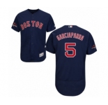Men's Majestic Boston Red Sox #5 Nomar Garciaparra Navy Blue Alternate Flex Base Authentic Collection 2018 World Series Champions MLB Jersey