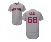 Men's Majestic Boston Red Sox #56 Joe Kelly Grey Flexbase Authentic Collection MLB Jersey