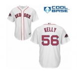Men's Majestic Boston Red Sox #56 Joe Kelly Replica White Home Cool Base 2018 World Series Champions MLB Jersey