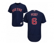 Men's Majestic Boston Red Sox #6 Johnny Pesky Navy Blue Flexbase Authentic Collection MLB Jersey