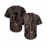 Men's Majestic Boston Red Sox #7 Christian Vazquez Authentic Camo Realtree Collection Flex Base 2018 World Series Champions MLB Jersey