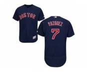 Men's Majestic Boston Red Sox #7 Christian Vazquez Navy Blue Flexbase Authentic Collection MLB Jersey