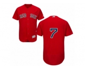 Men's Majestic Boston Red Sox #7 Christian Vazquez Red Flexbase Authentic Collection MLB Jersey