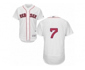 Men's Majestic Boston Red Sox #7 Christian Vazquez White Flexbase Authentic Collection MLB Jersey