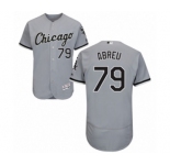Men's Majestic Chicago White Sox #79 Jose Abreu Grey Flexbase Authentic Collection MLB Jersey