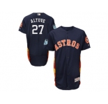 Houston Astros #27 Jose Altuve Navy 2017 Spring Training Authentic Collection Stitched Baseball Jersey