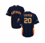 Men Houston Astros #20 Preston Tucker Navy 2018 Gold Program Cool Base Stitched Baseball Jersey