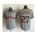 Men Houston Astros #27 Jose Altuve Gray 2016 Official Cool Base Jersey