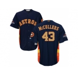 Men Houston Astros #43 Lance McCullers Navy 2018 Gold Program Cool Base Stitched Baseball Jersey