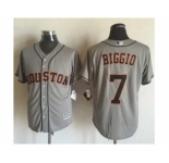Men Houston Astros #7 Craig Biggio Gray 2016 Official Cool Base Jersey