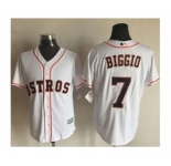 Men Houston Astros #7 Craig Biggio White 2016 Official Cool Base Jersey