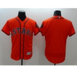 Men Houston Astros Blank Majestic Orange Flexbase Authentic Collection Player Jersey