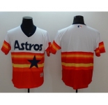 Men Houston Astros Blank Majestic Orange Flexbase Authentic Cooperstown Player Jersey