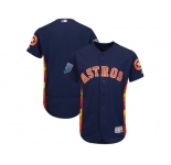 Men Houston Astros Customized Majestic Navy 2018 Spring Training Flex Base Team Jersey