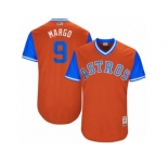 Men's 2017 Little League World Series Astros #9 Marwin Gonzalez Margo Orange Jersey